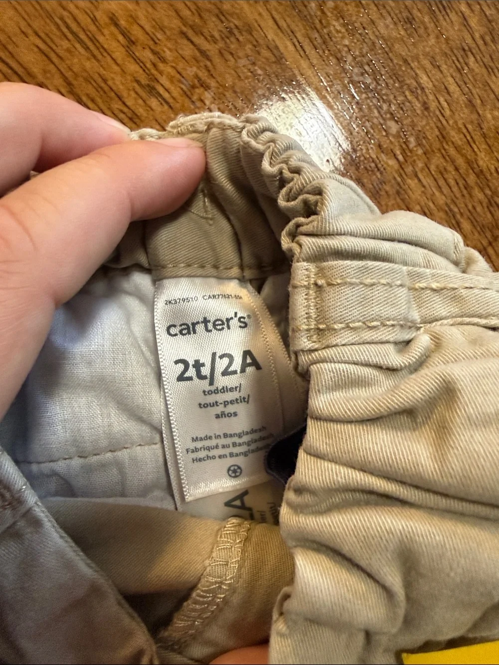 Carter's Toddler Khaki adjustable-Waist Pants